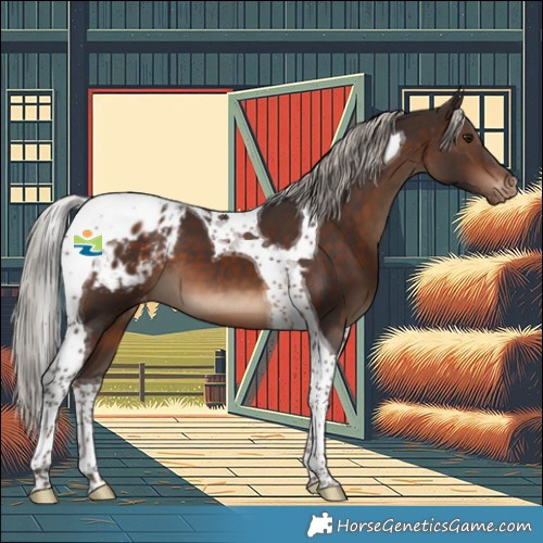 Horse Color:Silver Brown Tobiano Appaloosa 