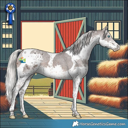 Horse Color:Silver Brown Splash Tobiano Appaloosa 