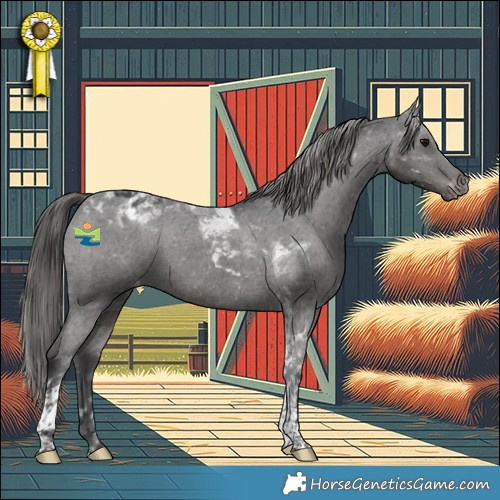 Horse Color:Black Tobiano Varnish 