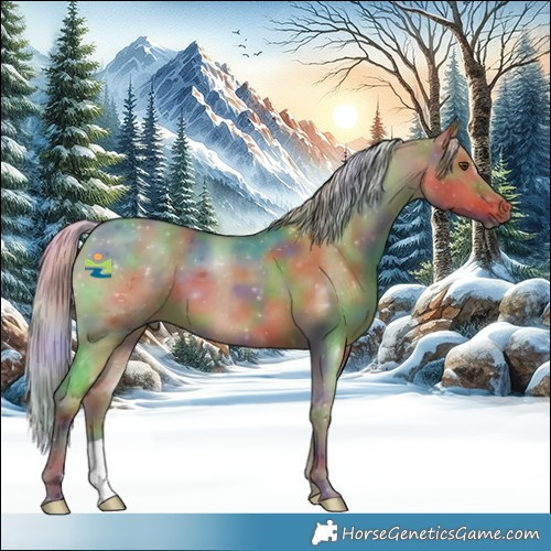 Horse Color:Nacre Silver Bay Dun 