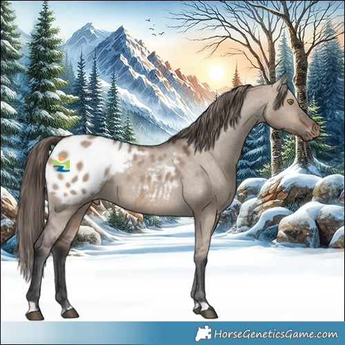 Horse Color:Brown Dun Appaloosa 