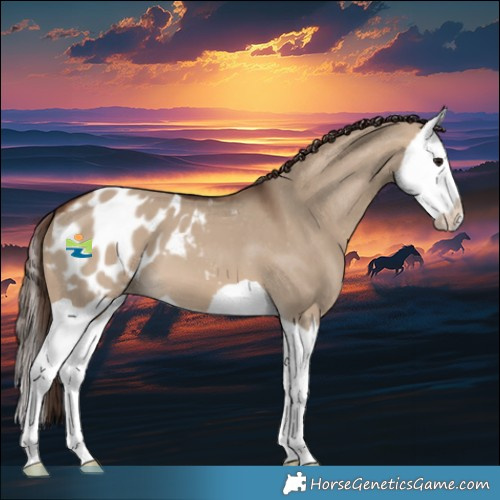 Horse Color:Brown Dun Splash Blanket 