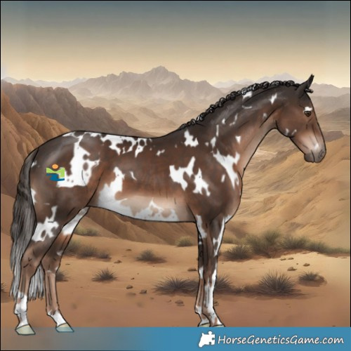 Horse Color:White Spotted Liver Chestnut 