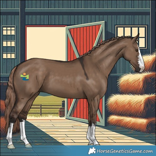 Horse Color:Liver Red Dun 