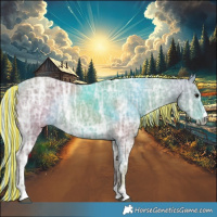 Horse Color:Painted Silver Smoky Black Ice 
