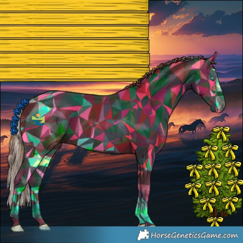 Horse Color:Red Roan Sabino Splash Rabicano 