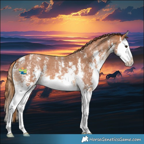 Horse Color:Chestnut Sabino Splash 