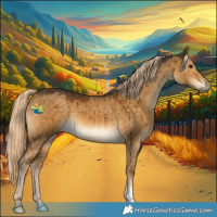 Horse Color:Chocolate Palomino Dun Brindle 