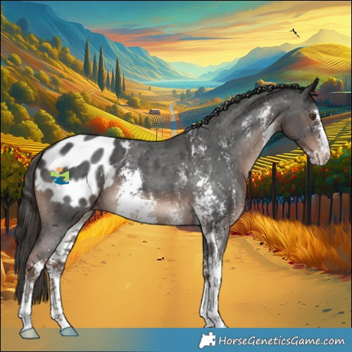 Horse Color:Liver Chestnut Sabino Appaloosa 