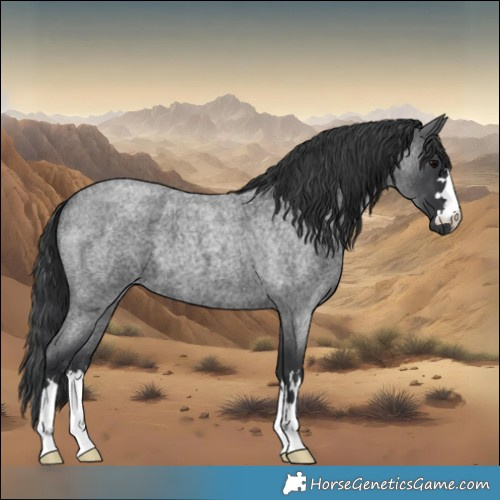 Horse Color:Blue Roan 