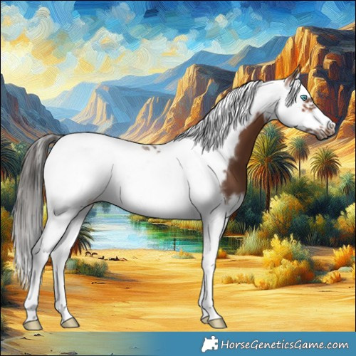 Horse Color:Bay Splash Tobiano Frame 