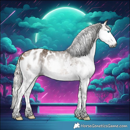 Horse Color:Gray Silver Buckskin Splash Blanket 