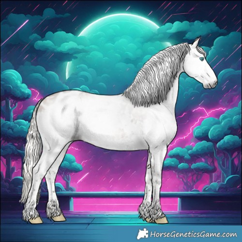 Horse Color:Gray Silver Buckskin Splash Blanket 