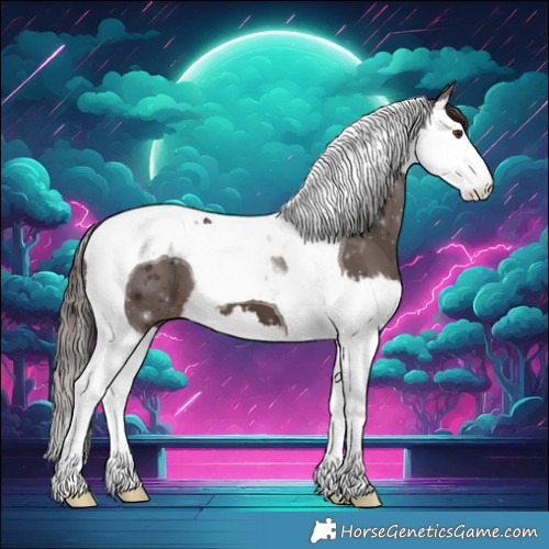 Horse Color:Liver Chestnut Splash Tobiano 