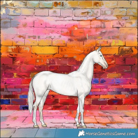 Horse Color:Silver Perlino Roan Dun Tobiano Rabicano