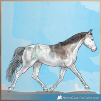 Horse Color:Painted Liver Red Onyx Ice Splash Tobiano 
