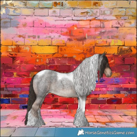 Horse Color:Liver Red Roan Tobiano