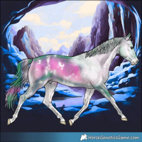 Horse Color:Watercolor Plaid White Spotted Liver Red Onyx