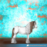 Horse Color:Liver Chestnut Sabino Tobiano Frame 