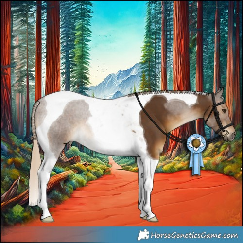 Horse Color:Chocolate Palomino Tobiano 