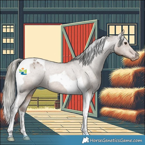 Horse Color:Liver Red Dun Mushroom Tobiano Varnish 