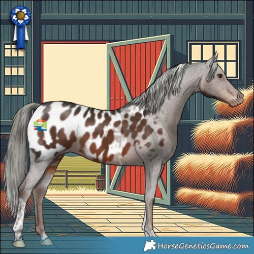 Horse Color:Liver Chestnut Mushroom Tobiano Appaloosa 