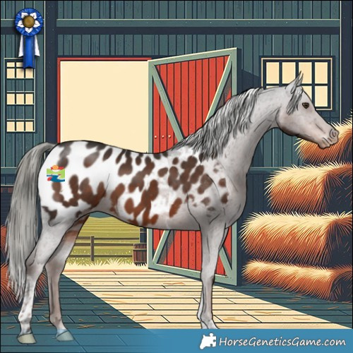 Horse Color:Liver Chestnut Mushroom Tobiano Appaloosa 