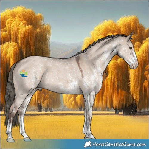 Horse Color:Liver Red Dun Mushroom Sabino 