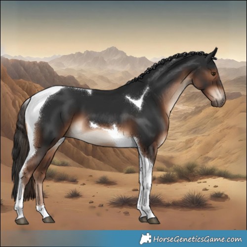 Horse Color:Liver Chestnut Tobiano 