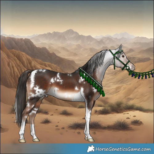 Horse Color:White Spotted Liver Chestnut Tobiano 
