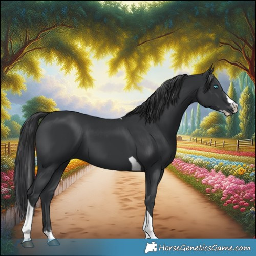 Horse Color:Black Splash Tobiano 