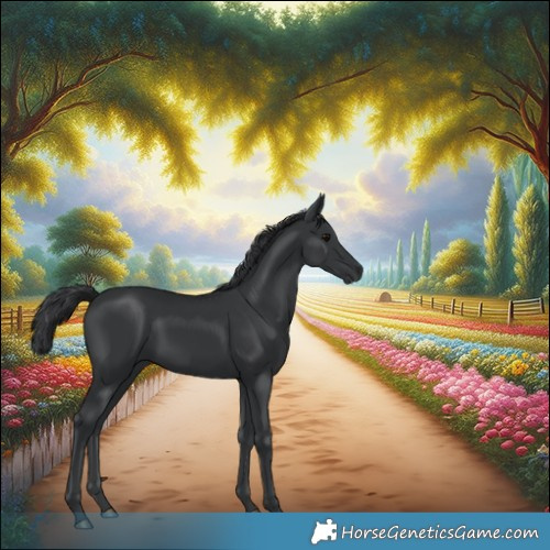 Horse Color:Black 