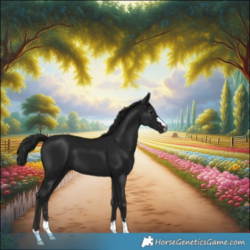 Horse Color:Gray Black