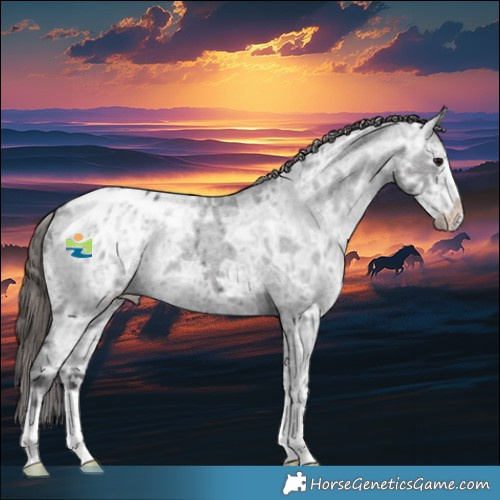 Horse Color:Smoky Blue Ice Roan Appaloosa 