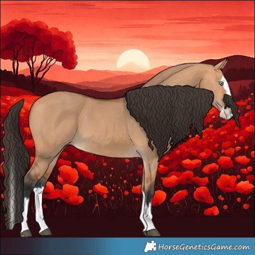 Horse Color:Bay Dun Splash 