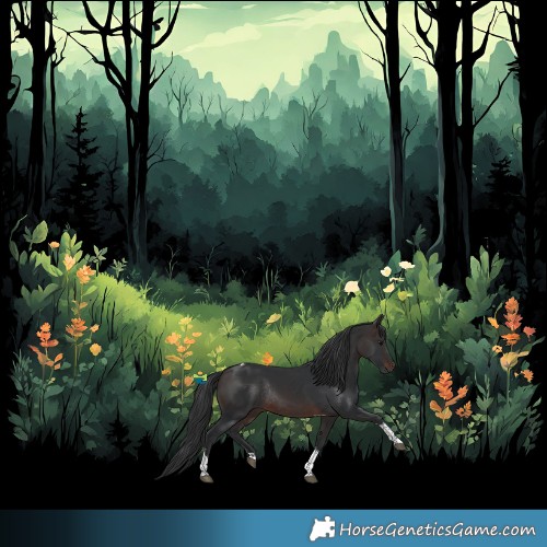 Horse Color:Brown Tobiano Rabicano 