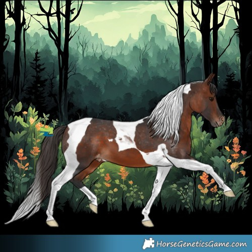 Horse Color:Bay Tobiano Appaloosa 