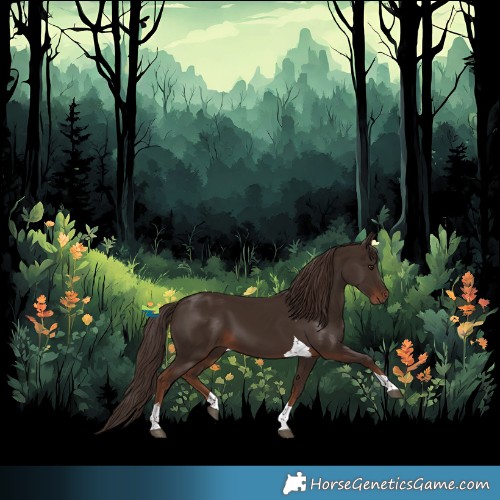 Horse Color:Liver Chestnut Tobiano 