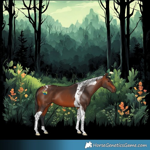 Horse Color:Bay Tobiano 