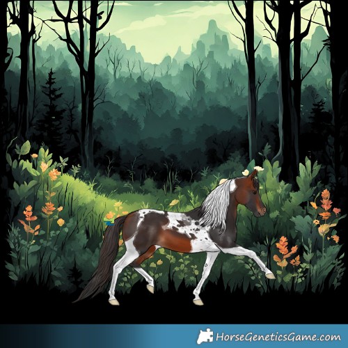 Horse Color:Bay Tobiano 