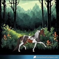 Horse Color:Bay Tobiano 