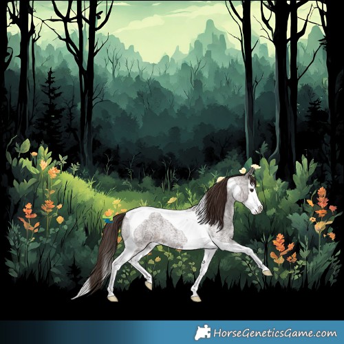 Horse Color:Liver Red Roan Splash Tobiano 