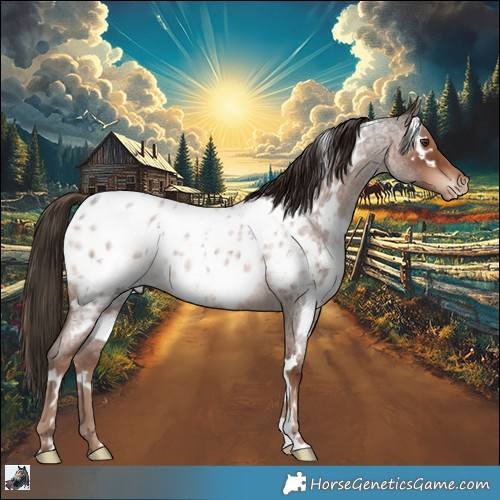 Horse Color:White Spotted Liver Red Roan Appaloosa 