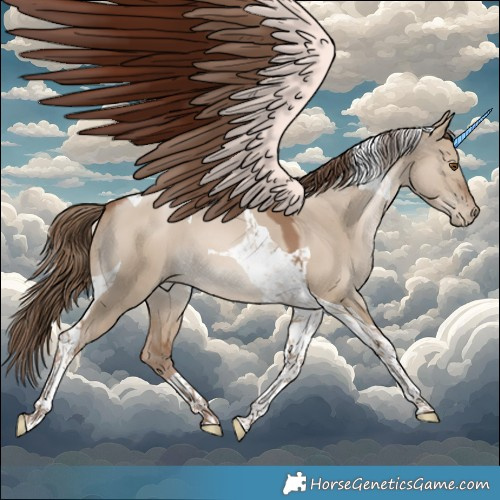 Horse Color:Grullo Pearl Tobiano 