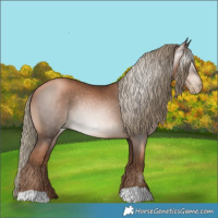 Horse Color:Gray Liver Chestnut Pearl Mushroom