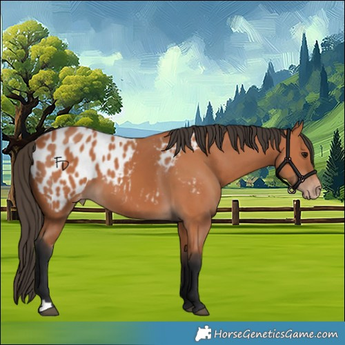 Horse Color:Bay Appaloosa 
