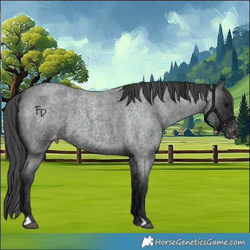 Horse Color:Blue Roan Appaloosa 