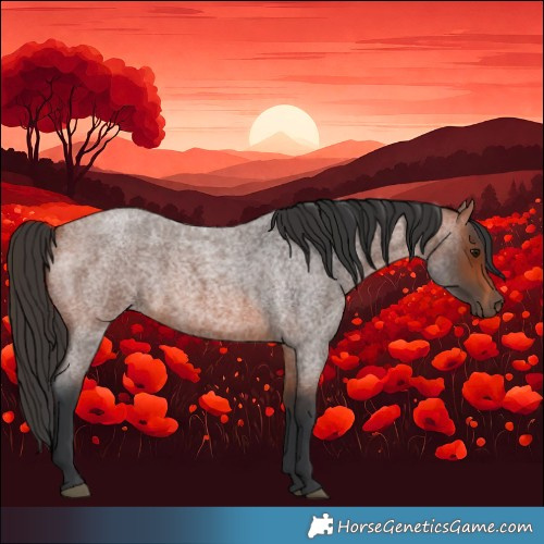 Horse Color:Bay Roan 