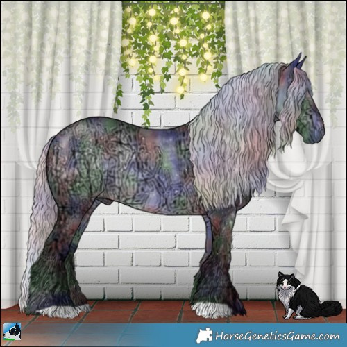 Horse Color:Nacre Silver Brown Chinchilla Ice Rabicano 