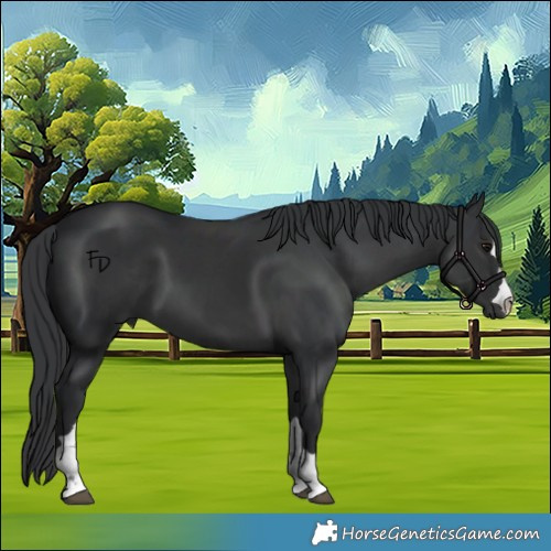 Horse Color:Black 